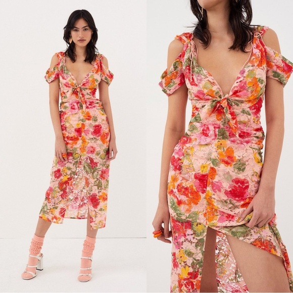 NWTFor Love & Lemons Beth Midi Dress Size M